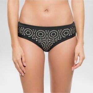 NWOT Cleobella “Bali Bound” black laser, cut cheeky bikini bottom